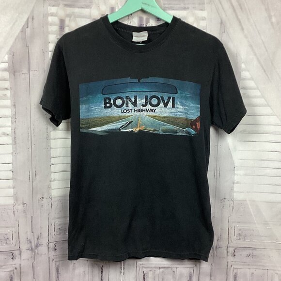 Vintage Bon Jovi Lost Highway Live and in Your Face Tee Shirt - Picture 1 of 6